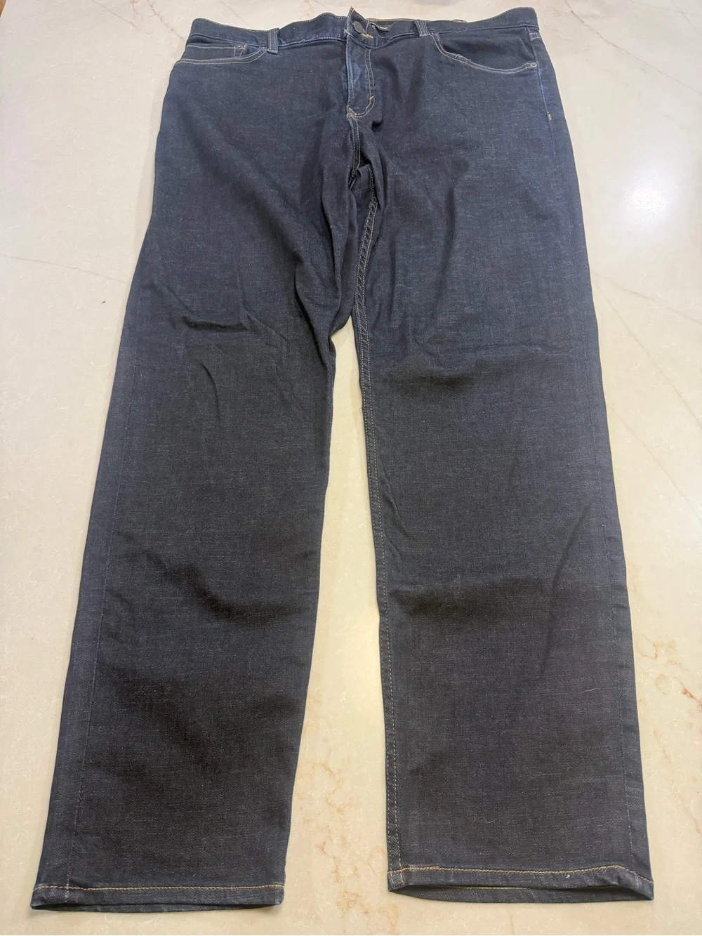 Banana Republic Men’s Rapid Movement Denim Tapered Dark Wash Jeans Size 38x32